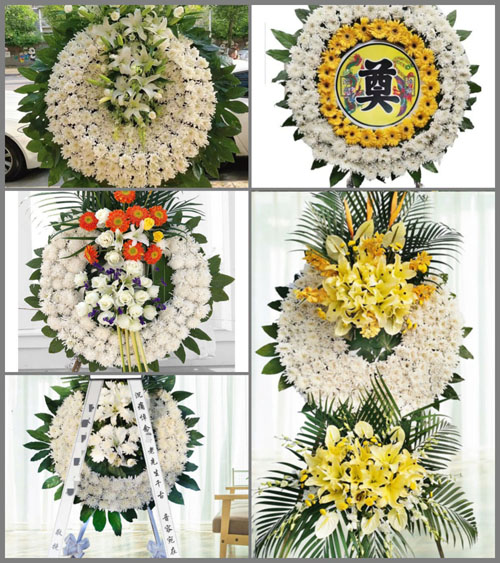 山东青岛即墨市大信镇梁家荒村花圈速递